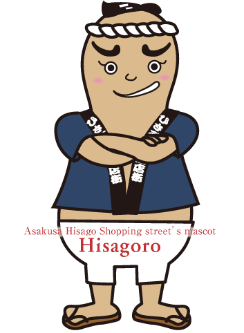Asakusa Hisago Shopping street's mascot Hisagoro